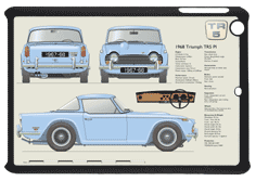 Triumph TR5 1967-68 (Hard Top) Small Tablet Covers